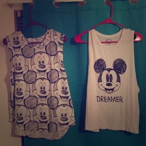 Two Disney mickey shirt.